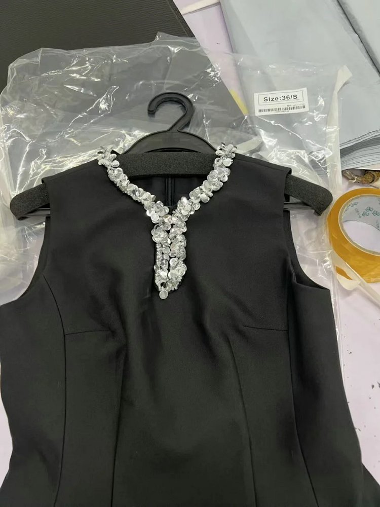 Temperament  skirt   socialite solid color sleeveless waist cinching slimming dress | Suuperbuy Spre