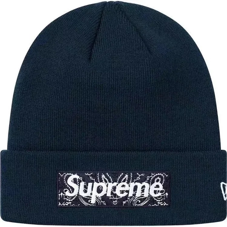 S embroidered warm knitted hat